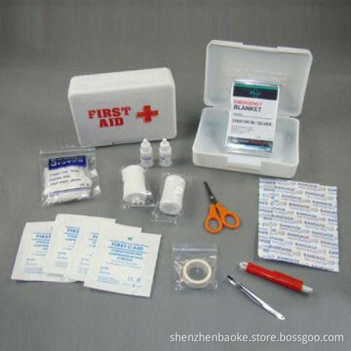 Mini PP Plastic First-aid Box with Medical Products